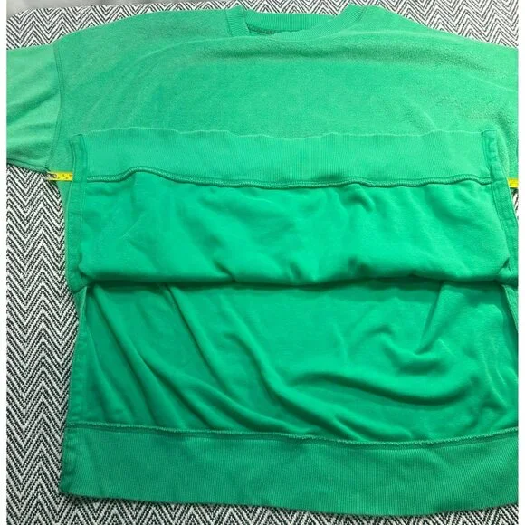 Aerie Women's Green Pullover Sweatshirt Large Soft Fleece Crewneck Casual Long S - Picture 6 of 7